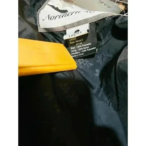 Obermeyer Women Black Quilted Ski Snowboard fitted Jacket winter coat size 8 VTG - Picture 7 of 7